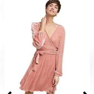 🍀5 for $25🍀 J. Crew Drapey Velvet Wrap Dress